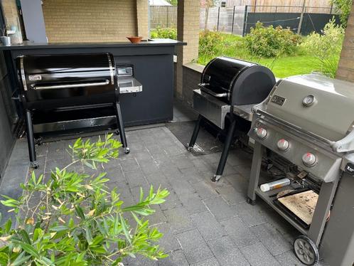 Weber SmokeFire EX4 GBS, Tuin en Terras, Houtskoolbarbecues, Gebruikt, Ophalen
