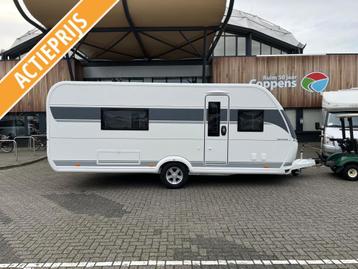 Hobby Prestige 560 WLU BADKAMER + ENKELE BEDDEN!, Caravans en Kamperen, Rondzit, Hobby, 1250 - 1500 kg, Tot en met 4