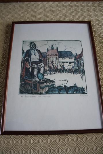 ingekleurde tekening beschikbaar voor biedingen