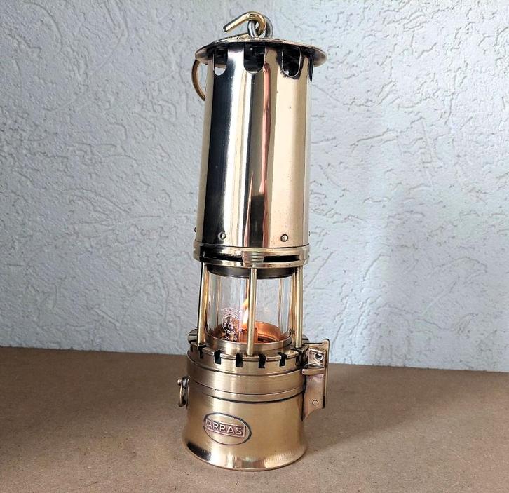 Mijnlamp mijnwerkerslamp Arras type BAN Lampe de Mineur, Antiek en Kunst, Curiosa en Brocante, Ophalen of Verzenden