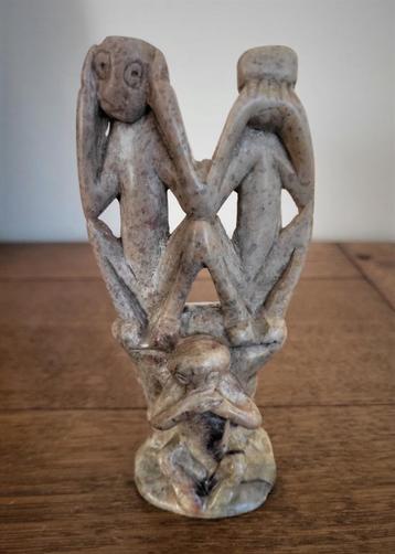 Origineel beeld van de 3 wijsheidsapen beschikbaar voor biedingen