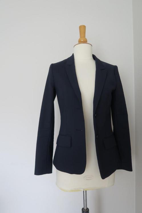 Blauwe blazer - Xandres - M 34, Kleding | Dames, Jasjes, Kostuums en Pakken, Zo goed als nieuw, Jasje, Maat 34 (XS) of kleiner