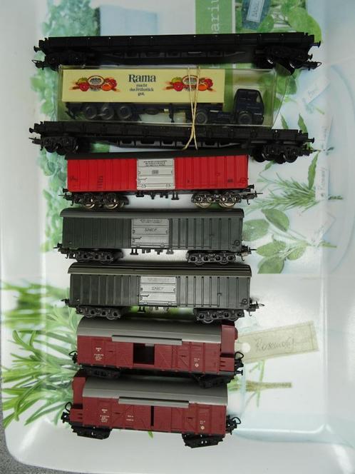 Lot de grands wagons de marchandises - Lima - HO, Hobby & Loisirs créatifs, Trains miniatures | HO, Utilisé, Wagon, Lima, Envoi
