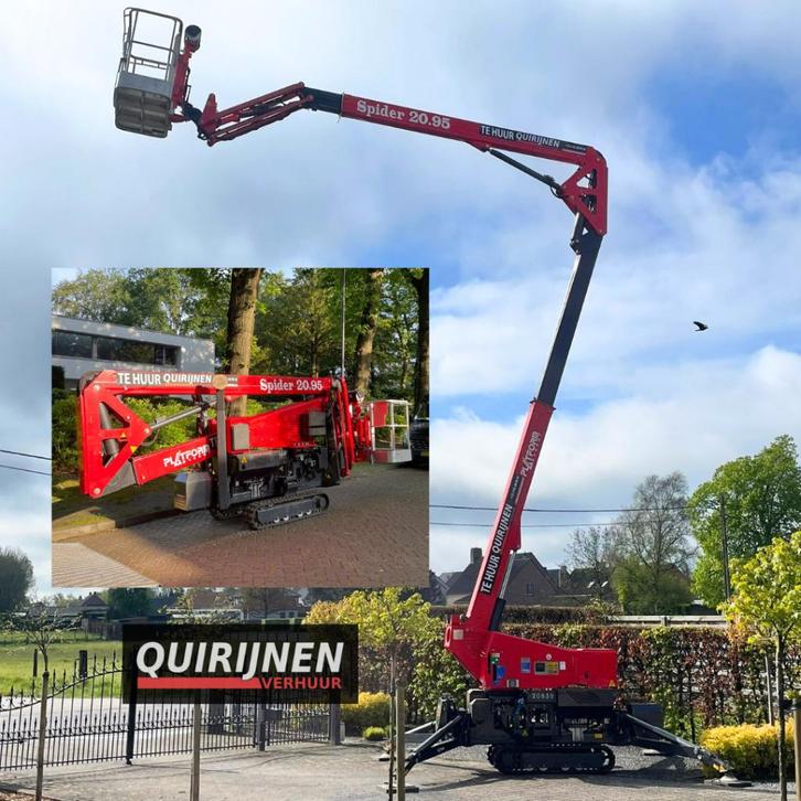 spinhoogwerker,hoogtewerker 20 M te huur, Zakelijke goederen, Machines en Bouw | Liften, Steigers en Ladders, Ophalen