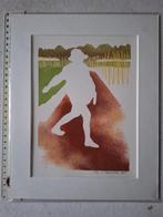 Kleurrijke zeefdruk Elsbeth Veerman "De zaaier" uit 2015, Antiek en Kunst, Kunst | Litho's en Zeefdrukken, Ophalen of Verzenden