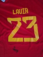 Maillot Belgique Diable rouge signé par Roméo Lavia, Plus grand que la taille XL, Enlèvement ou Envoi, Neuf, Maillot