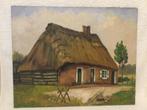 Vintage olieverf schilderij A.Van Ginderen 1918+2012, Ophalen of Verzenden