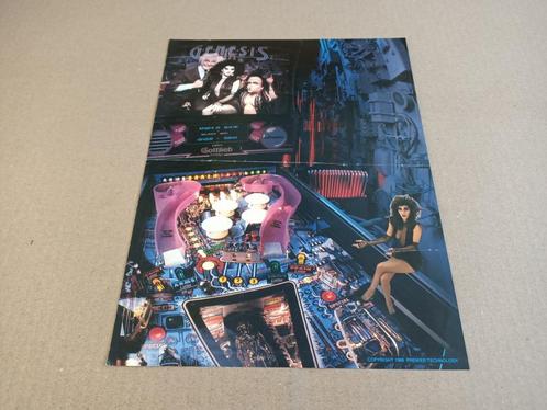 Flyer: Gottlieb Genesis (1986) Flipperkast, Verzamelen, Automaten | Flipperkasten, Flipperkast, Gottlieb, Verzenden