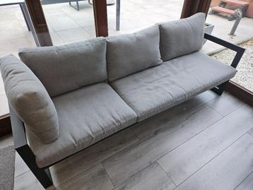 Canape de jardin 3 places aluminium avec coussins + table beschikbaar voor biedingen