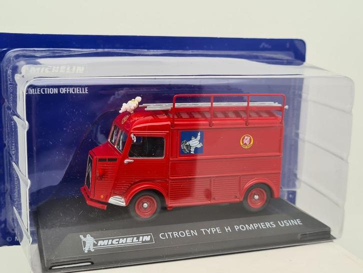 Citroën H bedrijfsbrandweer Michelin 1/43, Hobby en Vrije tijd, Modelauto's | 1:43, Zo goed als nieuw, Auto, Overige merken, Verzenden