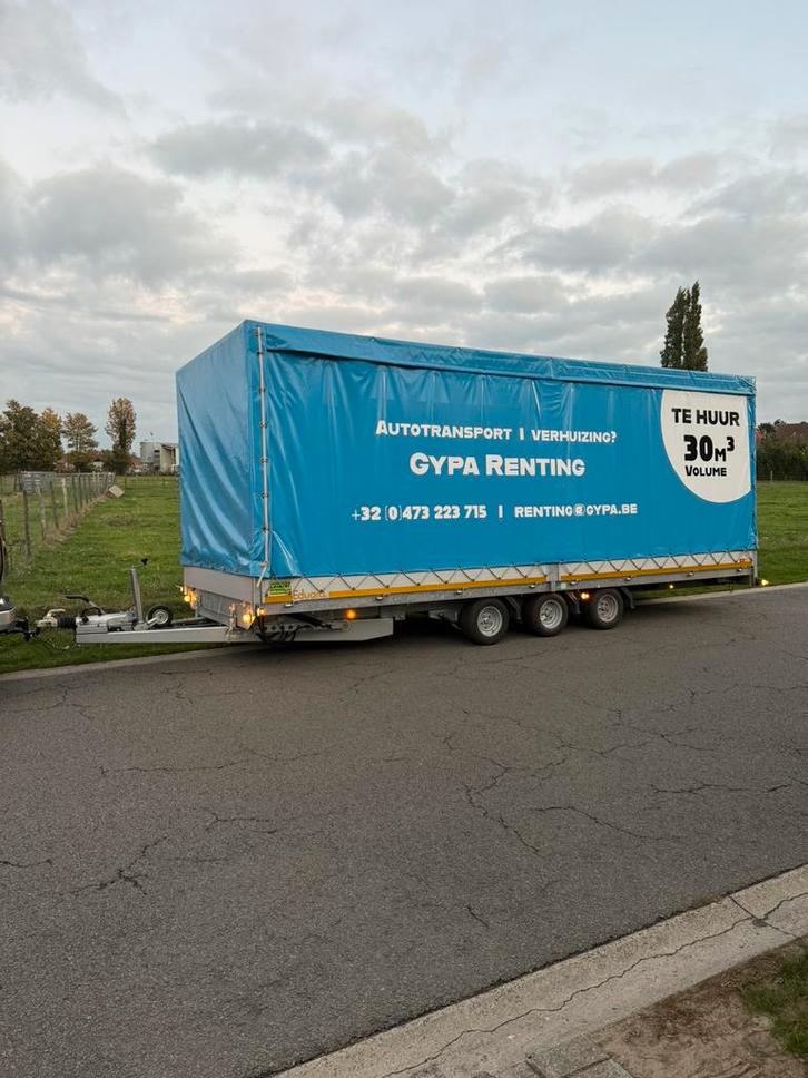 Aanhangwagen te huur voor verhuis of autotransport, Auto diversen, Aanhangers en Bagagewagens, Ophalen