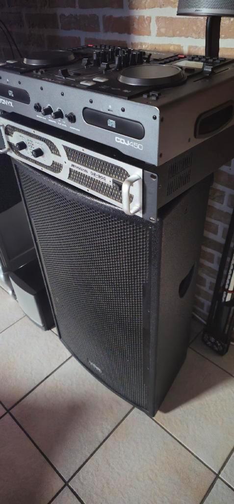 Jb systems vibe 15 + ampli + table de mixage, Muziek en Instrumenten, Versterkers | Keyboard, Monitor en PA, Zo goed als nieuw
