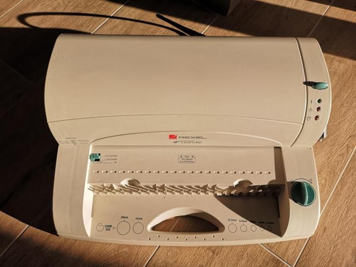 inbindmachine Rexel elektrisch en bijhoren, Divers, Accessoires de bureau, Comme neuf, Enlèvement