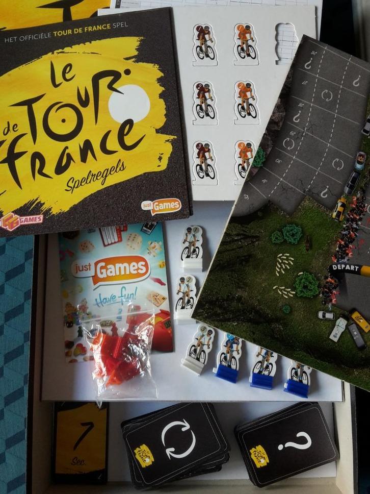 Le Tour de France, als nieuw, 2-4 spelers, 8+, + gratis demo, Hobby en Vrije tijd, Gezelschapsspellen | Bordspellen, Nieuw, Ophalen of Verzenden