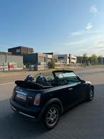 Mini cooper cabrio, Auto's, Cabriolet, Zwart, Dealer onderhouden, Zetelverwarming