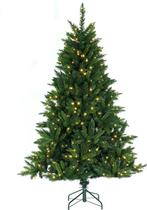Kunstkerstboom met LED-verlichting en rieten voet, Diversen, Kerst, Zo goed als nieuw, Ophalen