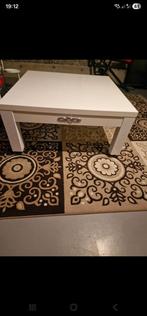 Salontafel met beschermglas, Huis en Inrichting, Ophalen, Zo goed als nieuw, 50 tot 100 cm, 50 tot 100 cm