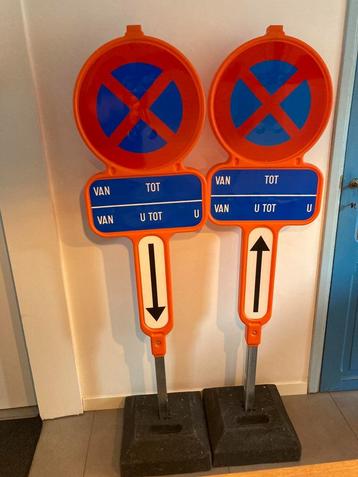 Parkeerborden E3 - Verkeersborden te huur, krijtstift incl., Doe-het-zelf en Bouw, Ophalen of Verzenden