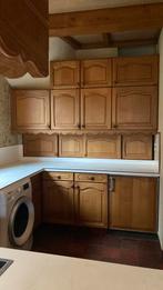 Zelf iit te breken keuken met toebehoren, Huis en Inrichting, Ophalen, Gebruikt, Bruin, Hoekkeuken