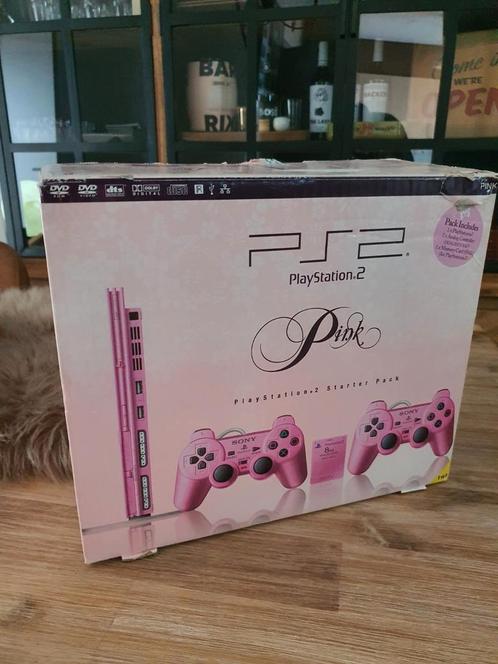 Ps2 limited pink editie, Games en Spelcomputers, Spelcomputers | Sony PlayStation 2, Gebruikt, Slim, Ophalen