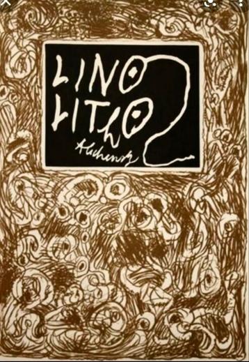 Pierre Alechinsky : Lino Litho in zwarte kader. beschikbaar voor biedingen