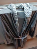 Grijze badjas net als nieuw te koop.Maat L - XL, Kleding | Dames, Pyjama's, Ophalen, Maat 42/44 (L)