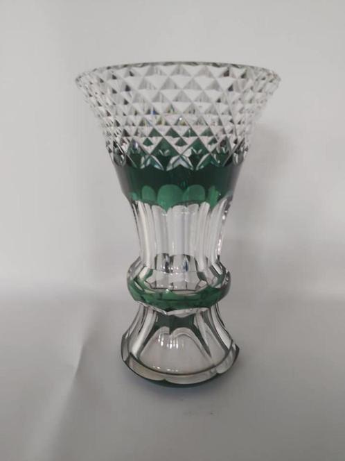 Vaas in kristal Val Saint Lambert. 141/a., Antiek en Kunst, Antiek | Glaswerk en Kristal, Ophalen