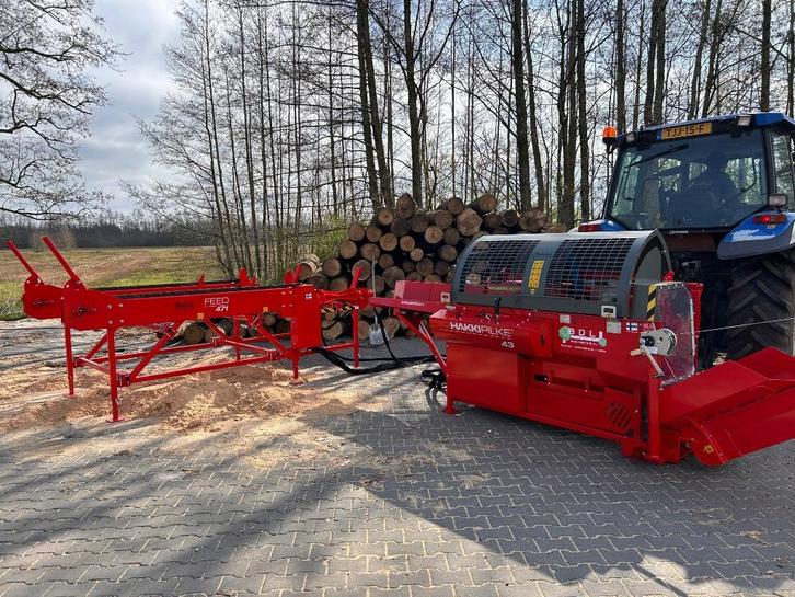 HAKKI PILKE 43 zaagkloofmachine kliefmachine Finse kwaliteit, Tuin en Terras, Kloofmachines, Zo goed als nieuw, Aftakas, Ophalen of Verzenden