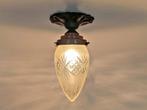 plafondlamp art deco, Huis en Inrichting, Lampen | Plafondlampen, Verzenden, Gebruikt, Glas, Art deco