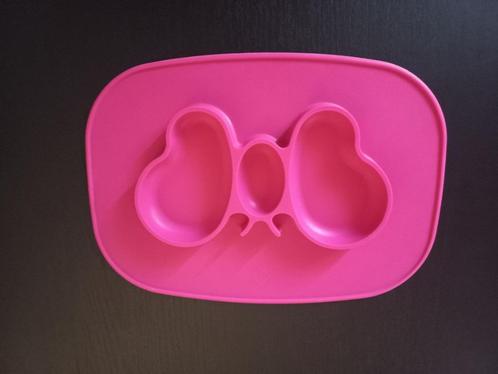 Bordje met zuignap roze vlinder, Kinderen en Baby's, Babyvoeding en Toebehoren, Zo goed als nieuw, Overige typen, Ophalen