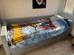 Woood bedbank + lade, Ophalen, 85 tot 100 cm, Zo goed als nieuw, Lattenbodem