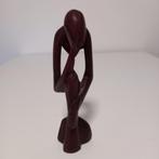 Vintage Houten Beeld De Denker, Ophalen