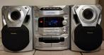 Chaîne Hi-Fi Panasonic 2Baffles,Radio+K7(2)+CD(5)+Télécomman, Ophalen, Zo goed als nieuw, Cd-speler, Overige merken