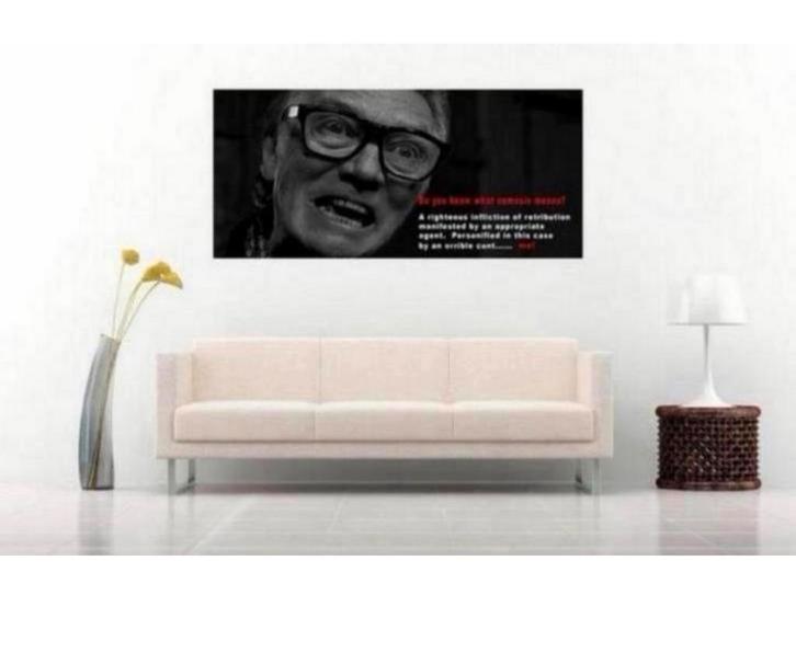 Toile XL, 106 x 56 cm, Snatch Brick Top Quote Nemesis, Maison & Meubles, Accessoires pour la Maison | Décorations murale, Neuf