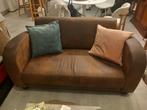 Divan 2 places brun, Maison & Meubles, Moins de 75 cm, Moins de 150 cm, Banc droit, Comme neuf