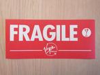 Virgin Express Sticker #02 Fragile Sabena 7x16, Verzamelen, Ophalen of Verzenden, Nieuw, Bedrijf of Vereniging