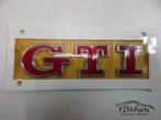 VW Golf 7 GTI Rode Letters Embleem Sticker Logo Achterklep, Auto-onderdelen, Ophalen of Verzenden, Gebruikt