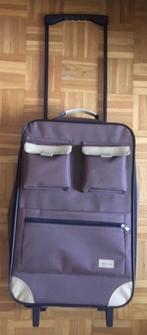 Handbagage reiskoffer op 2 wielen en 2 pootjes, 50 tot 60 cm, Zo goed als nieuw, Minder dan 35 cm, Wieltjes