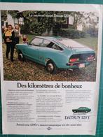 Datsun 120 Y - publicité papier - 1974, Collections, Autres types, Utilisé, Enlèvement ou Envoi