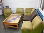 Vintage hoekwoonkamer, Huis en Inrichting, Gebruikt, Minder dan 75 cm, Minder dan 150 cm, Vierpersoons of meer