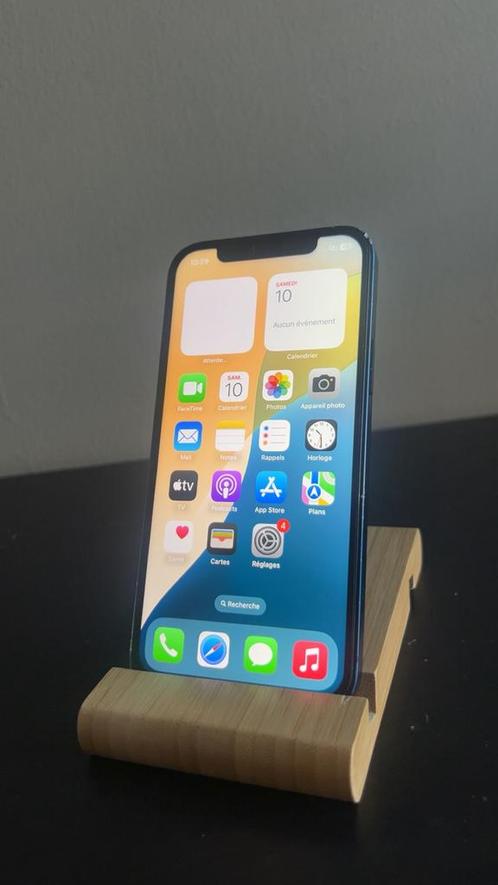 iPhone 12 Bleu – 128 Go, Telecommunicatie, Mobiele telefoons | Hoesjes en Screenprotectors | Apple iPhone, Zo goed als nieuw, iPhone 12