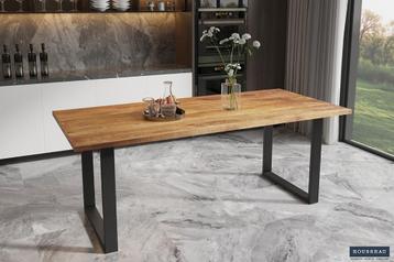 II Eettafel Nicola in Mango Hout NIEUW 200x100cm + Levering beschikbaar voor biedingen