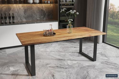 II Eettafel Nicola in Mango Hout NIEUW 200x100cm + Levering, Huis en Inrichting, Tafels | Eettafels, Nieuw, 100 tot 150 cm, 150 tot 200 cm