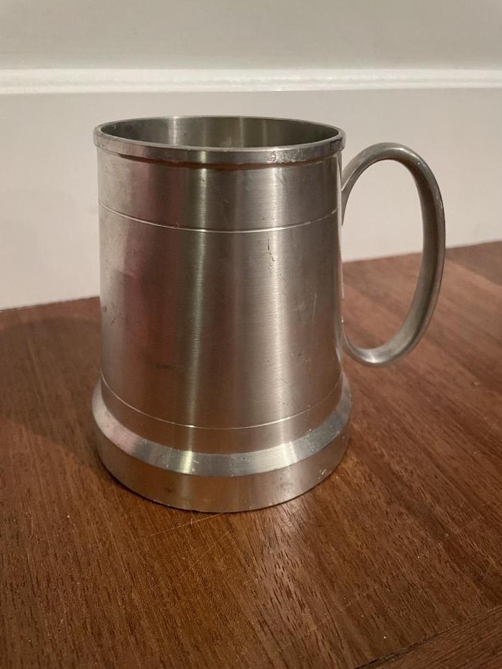 Selangor Pewter biermok – model 977 vintage, Antiek en Kunst, Antiek | Tin, Ophalen of Verzenden