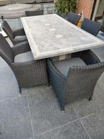 Tuin tafel met 6 stoelen, Tuin en Terras, Tuinmeubel-accessoires, Ophalen of Verzenden, Zo goed als nieuw