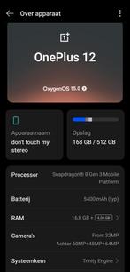 OnePlus 12, Telecommunicatie, Ophalen of Verzenden, Zo goed als nieuw