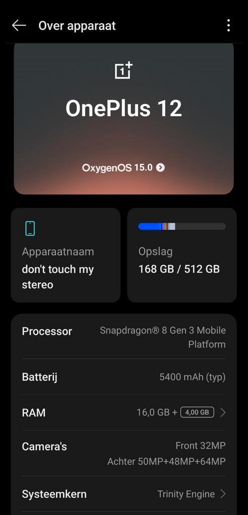 OnePlus 12, Telecommunicatie, Mobiele telefoons | Overige merken, Zo goed als nieuw, Ophalen of Verzenden