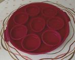 Moules à gâteau rond en silicone + 8 petits moules - parf.ét, Maison & Meubles, Cuisine | Vaisselle, Comme neuf, Uni, Autres types
