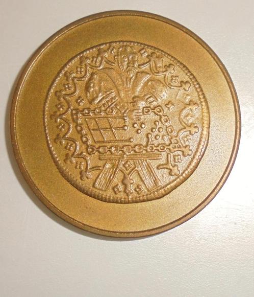 medaille, penning van het rekenhof in Brussel 1931-1981, Postzegels en Munten, Penningen en Medailles, Brons, Ophalen of Verzenden