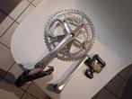 Cranck shimano 600  + pedalen Time Classic, Gebruikt, Racefiets, Shimano, Ophalen